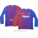 Camiseta Barcelona 1ª Equipacion del Manga Larga 2021-2022