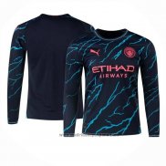 Camiseta Manchester City 3ª Equipacion del Manga Larga 2023-2024