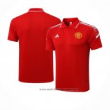 Camiseta Polo del Manchester United UCL 2021-2022 Rojo