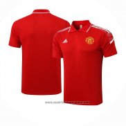 Camiseta Polo del Manchester United UCL 2021-2022 Rojo