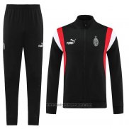 Chandal de Chaqueta del AC Milan 2023-2024 Negro