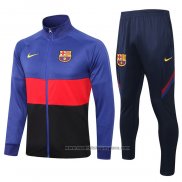 Chandal de Chaqueta del Barcelona 2020-2021 Azul y Rojo