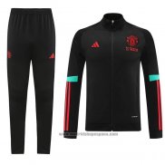 Chandal de Chaqueta del Manchester United Nino 202023-2024 Negro