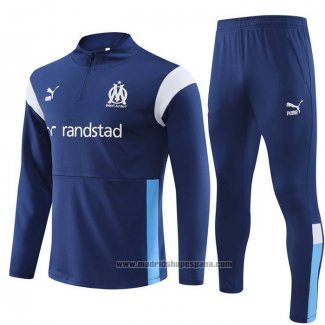 Chandal de Sudadera del Olympique Marsella 202023-2024 Azul