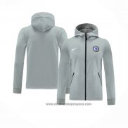 Chaqueta con Capucha del Chelsea 2020-2021 Gris