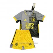 Camiseta Feyenoord 2ª Equipacion del Nino 2021-2022 Gris