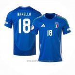 Camiseta Italia Jugador Barella 1ª Equipacion del 2024-2025
