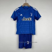 Camiseta Juventus Portero Nino 2023-2024 Azul