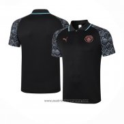 Camiseta Polo del Manchester City 2020-2021 Negro