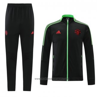 Chandal de Chaqueta del Manchester United 2021-2022 Negro