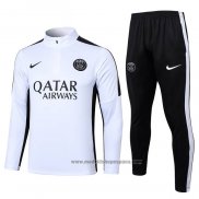 Chandal de Sudadera del Paris Saint-Germain Nino 202023-2024 Blanco