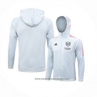 Chaqueta con Capucha del Arsenal 2023-2024 Gris