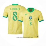 Camiseta Brasil Jugador L.Paqueta 1ª Equipacion del 2024