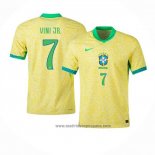 Camiseta Brasil Jugador Vini JR. 1ª Equipacion del 2024