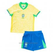 Camiseta Brasil 1ª Equipacion del Nino 2024
