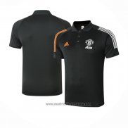 Camiseta Polo del Manchester United 2020-2021 Gris