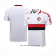 Camiseta Polo del Manchester United 2021-2022 Blanco