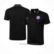 Camiseta Polo del Paris Saint-Germain Jordan 2021-2022 Negro
