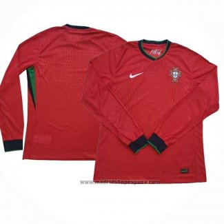 Camiseta Portugal 1ª Equipacion del Manga Larga 2024