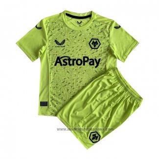 Camiseta Wolves Portero 2ª Equipacion del Nino 2023-2024