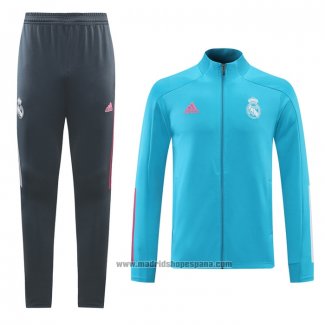 Chandal de Chaqueta del Real Madrid 2020-2021 Azul Claro