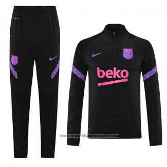 Chandal de Sudadera del Barcelona 2021-2022 Negro