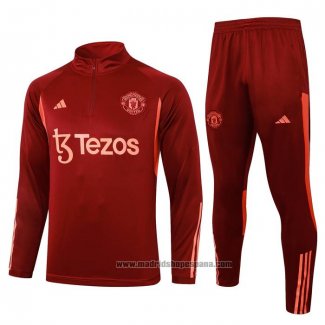 Chandal de Sudadera del Manchester United 202023-2024 Rojo