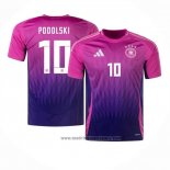 Camiseta Alemania Jugador Podolski 2ª Equipacion del 2024