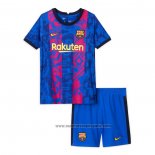 Camiseta Barcelona 3ª Equipacion del Nino 2021-2022