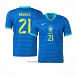 Camiseta Brasil Jugador Endrick 2ª Equipacion del 2024