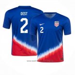 Camiseta Estados Unidos Jugador Dest 2ª Equipacion del 2024