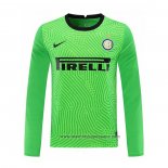 Camiseta Inter Milan Portero Manga Larga 2020-2021 Verde