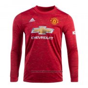 Camiseta 1ª Equipacion del Manchester United Manga Larga 2020-2021