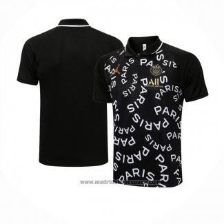 Camiseta Polo del Paris Saint-Germain Jordan 2021-2022 Negro