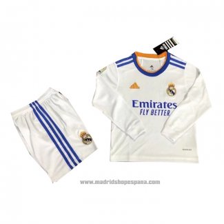 Camiseta Real Madrid 1ª Equipacion del Manga Larga Nino 2021-2022