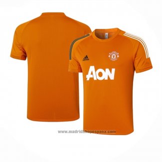 Camiseta de Entrenamiento Manchester United 2020-2021 Naranja