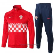 Chandal de Chaqueta del Croacia 2020-2021 Rojo