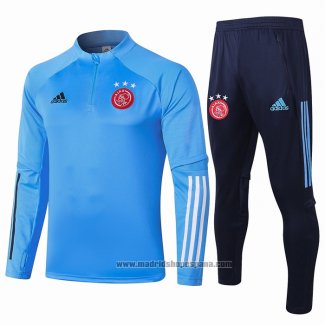 Chandal de Sudadera del Ajax Nino 202020-2021 Azul