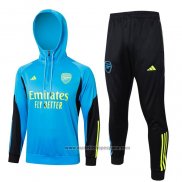 Chandal de Sudadera del Arsenal 2023-2024 Azul