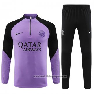 Chandal de Sudadera del Paris Saint-Germain 2023-2024 Purpura