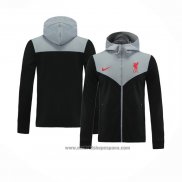 Chaqueta con Capucha del Liverpool 2020-2021 Negro y Gris