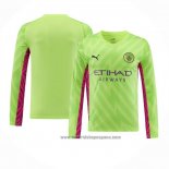 Camiseta Manchester City Portero Manga Larga 202023-2024 Verde