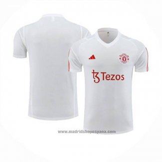 Camiseta de Entrenamiento Manchester United 2023-2024 Blanco