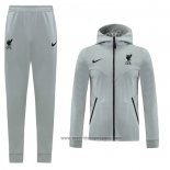 Chandal con Capucha del Liverpool 2020-2021 Gris