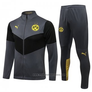 Chandal de Chaqueta del Borussia Dortmund 2021-2022 Gris