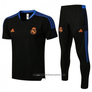 Chandal del Real Madrid Manga Corta 2021-2022 Negro