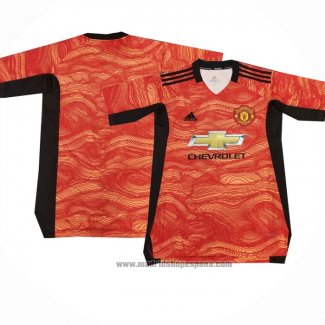 Tailandia Camiseta Manchester United Portero 2021-2022 Naranja