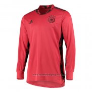 Camiseta Alemania Portero Manga Larga 2020-2021 Rojo