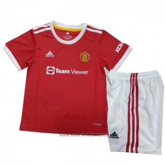 Camiseta Manchester United 1ª Equipacion del Nino 2021-2022