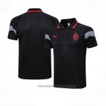 Camiseta Polo del AC Milan 202023-2024 Negro